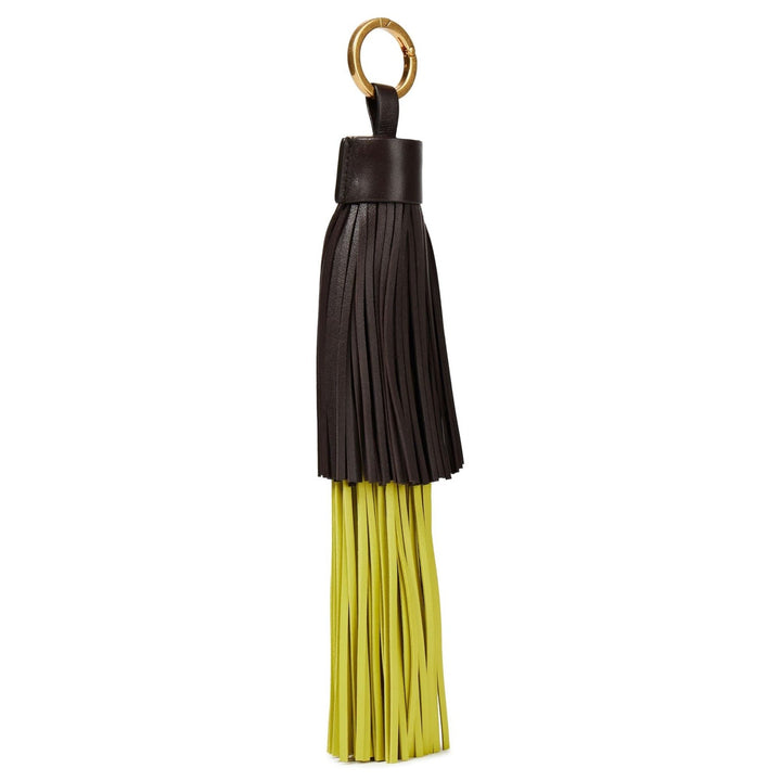 Bottega Veneta Tesla Two Tone Leather Keychain