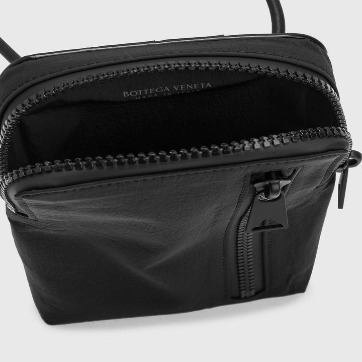 Bottega Veneta Intrecciato Black Shoulder Bag