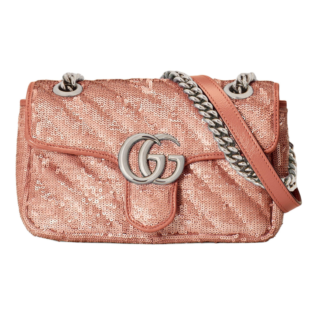 Gucci GG Marmont Mini Sequin Shoulder Bag