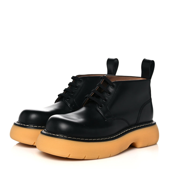 Bottega Veneta Swell Lace Up Ankle Boots