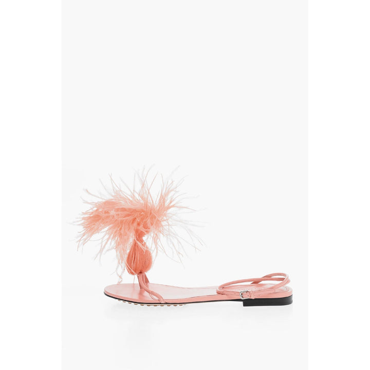 Bottega Veneta Leather Dot Sandals Pink