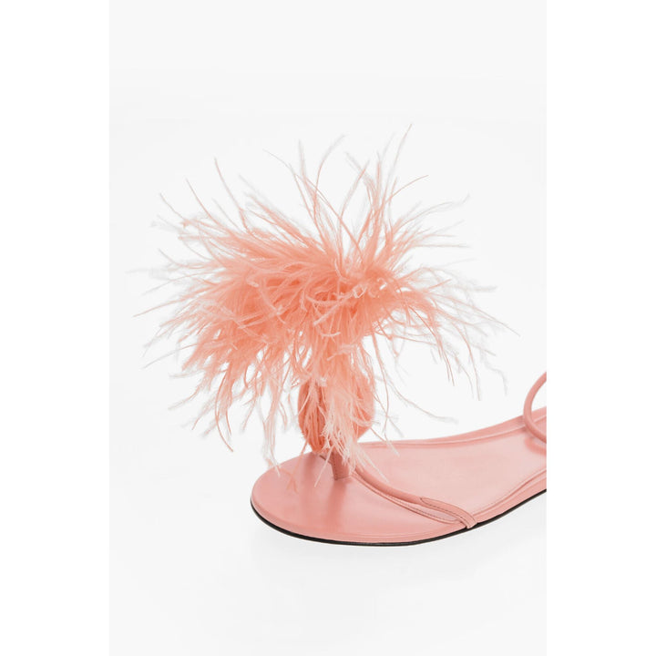 Bottega Veneta Leather Dot Sandals Pink