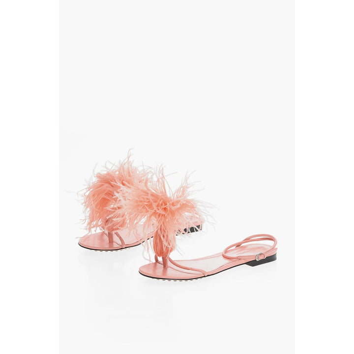 Bottega Veneta Leather Dot Sandals Pink