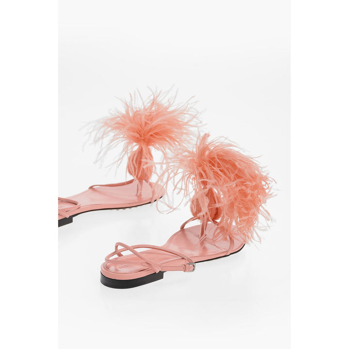 Bottega Veneta Leather Dot Sandals Pink