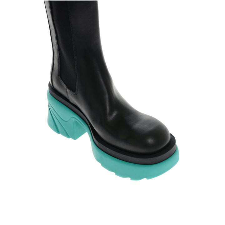 Bottega Veneta The Flash High Chelsea Boots Black/Blue