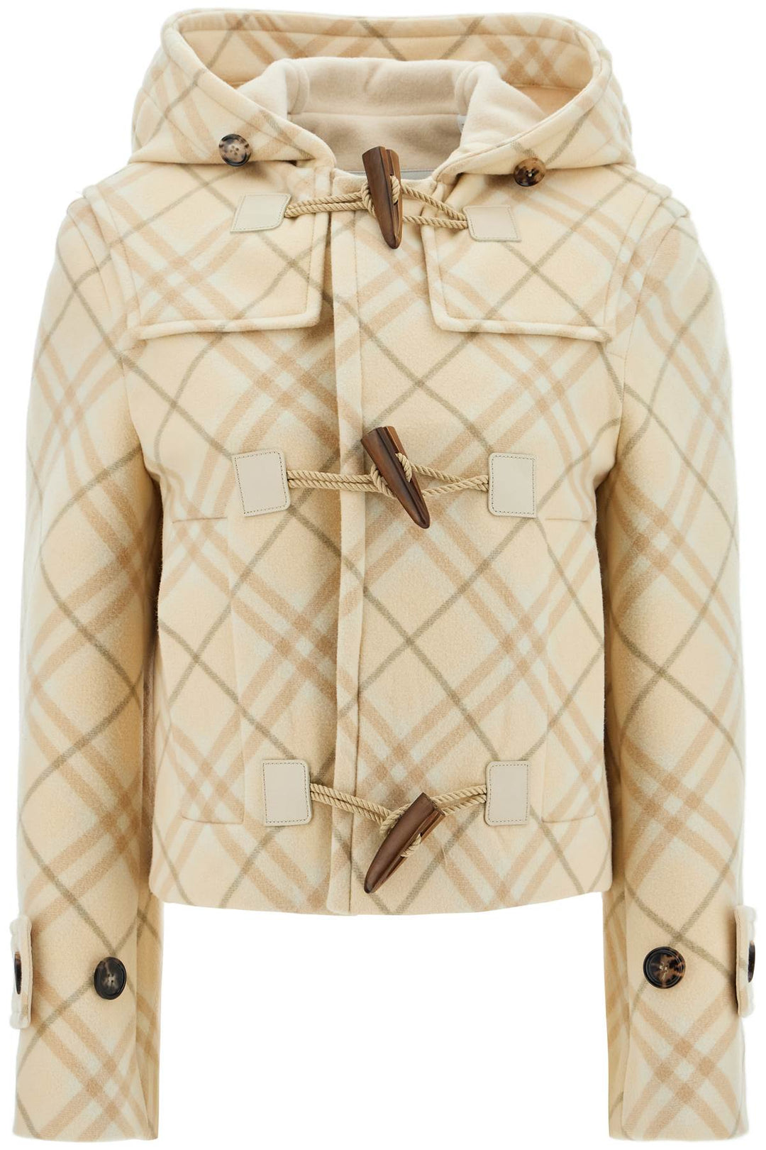 Burberry 'montgomery Cropped In Wool And Cash