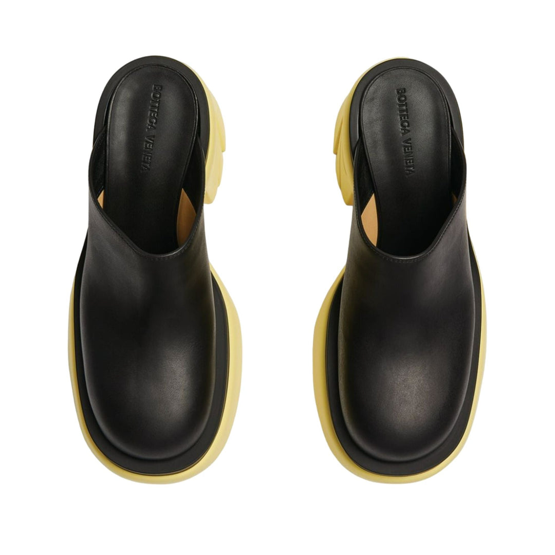 Bottega Veneta Flash Mules Black/Yellow