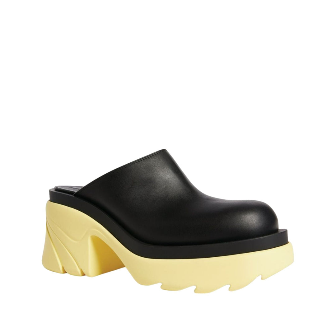 Bottega Veneta Flash Mules Black/Yellow
