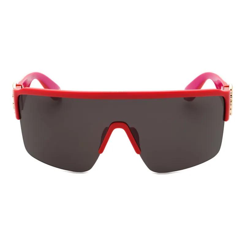 Roberto Cavalli Sample Sale | Roberto Cavalli Sunglasses Shield Full Rim, Red Fuchsia Frame And Grey Lens Src037M09Rv - Sunglasses | Designer outlet