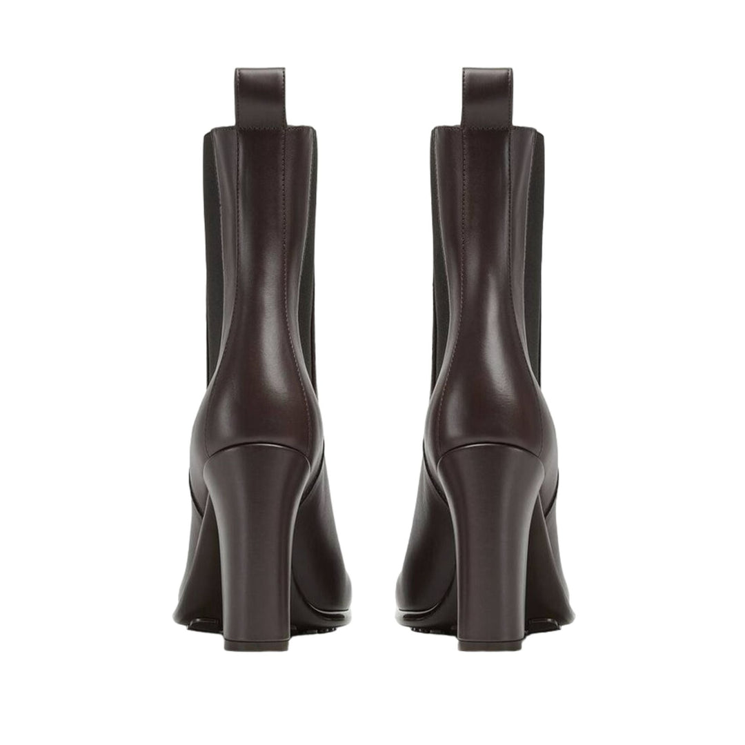 Bottega Veneta Leather Storm Chelsea Boots Brown