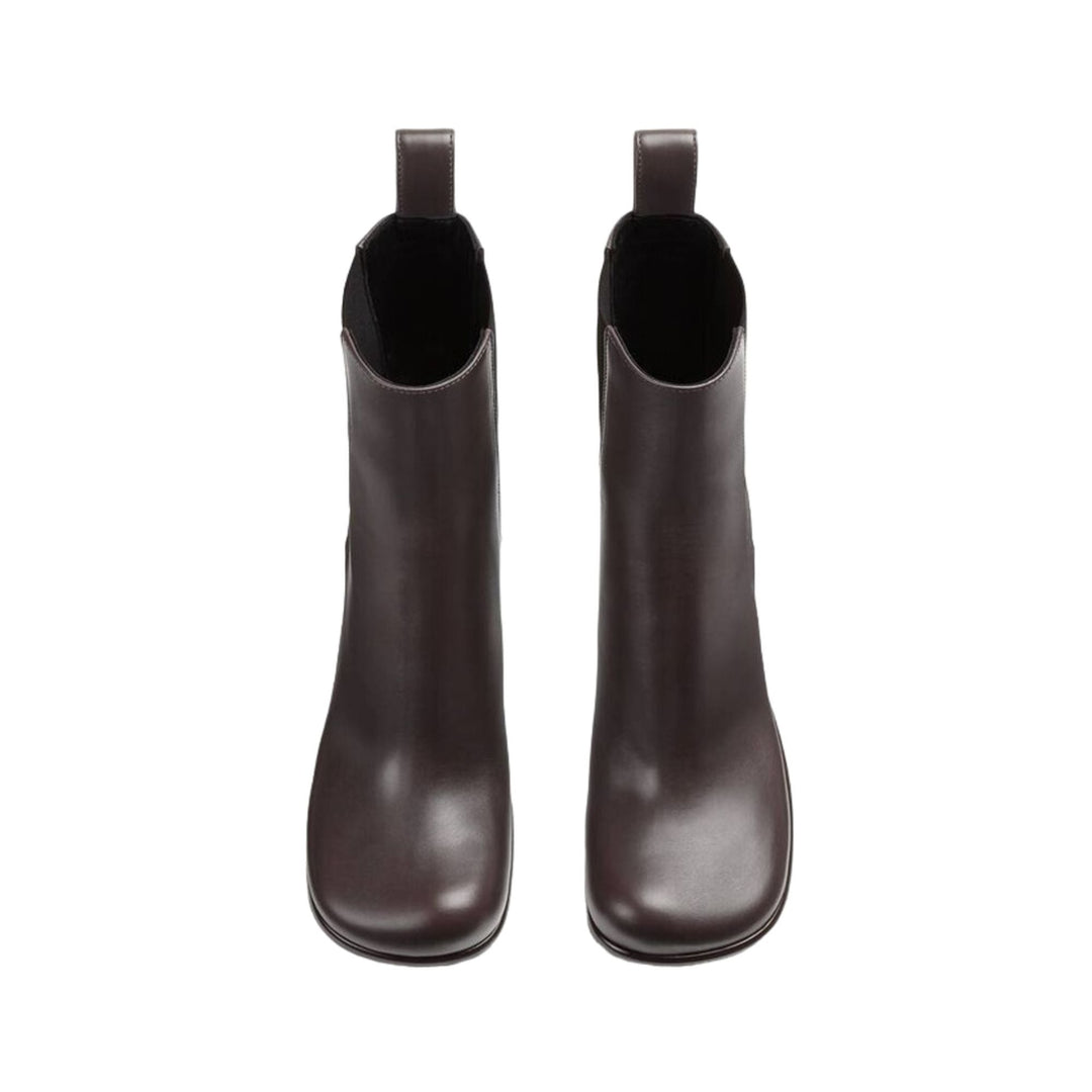 Bottega Veneta Leather Storm Chelsea Boots Brown