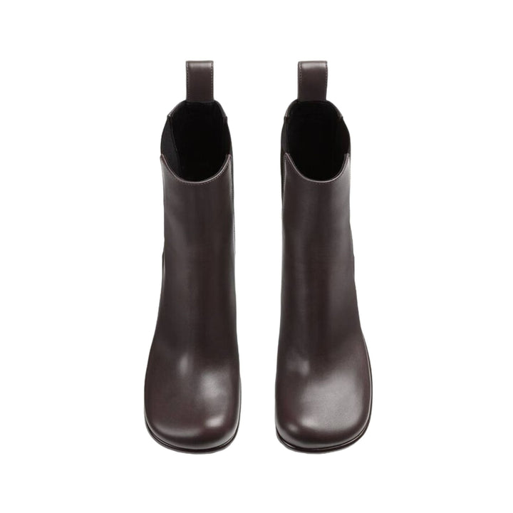 Bottega Veneta Leather Storm Chelsea Boots Brown