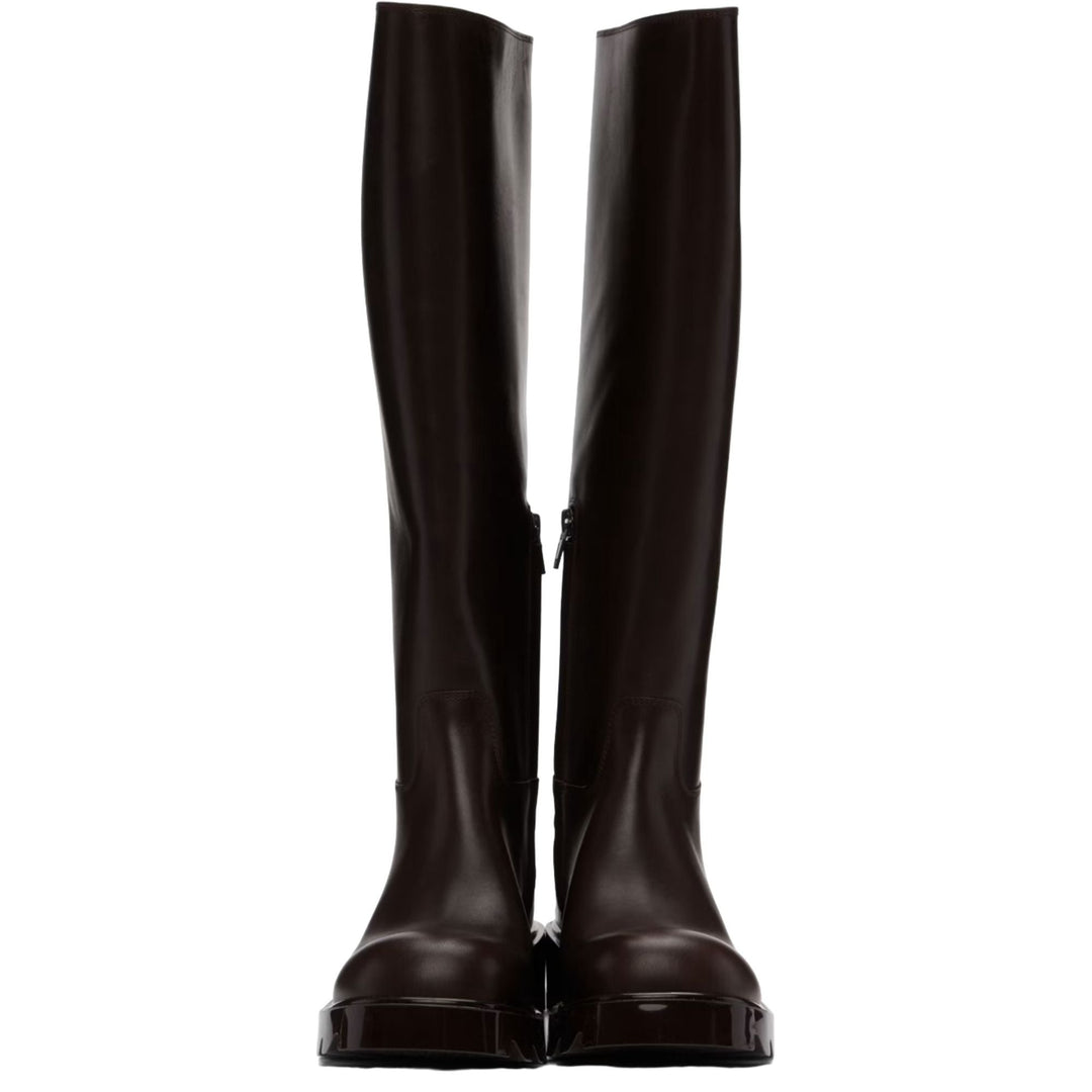 Bottega Veneta Strut High Boots in Brown