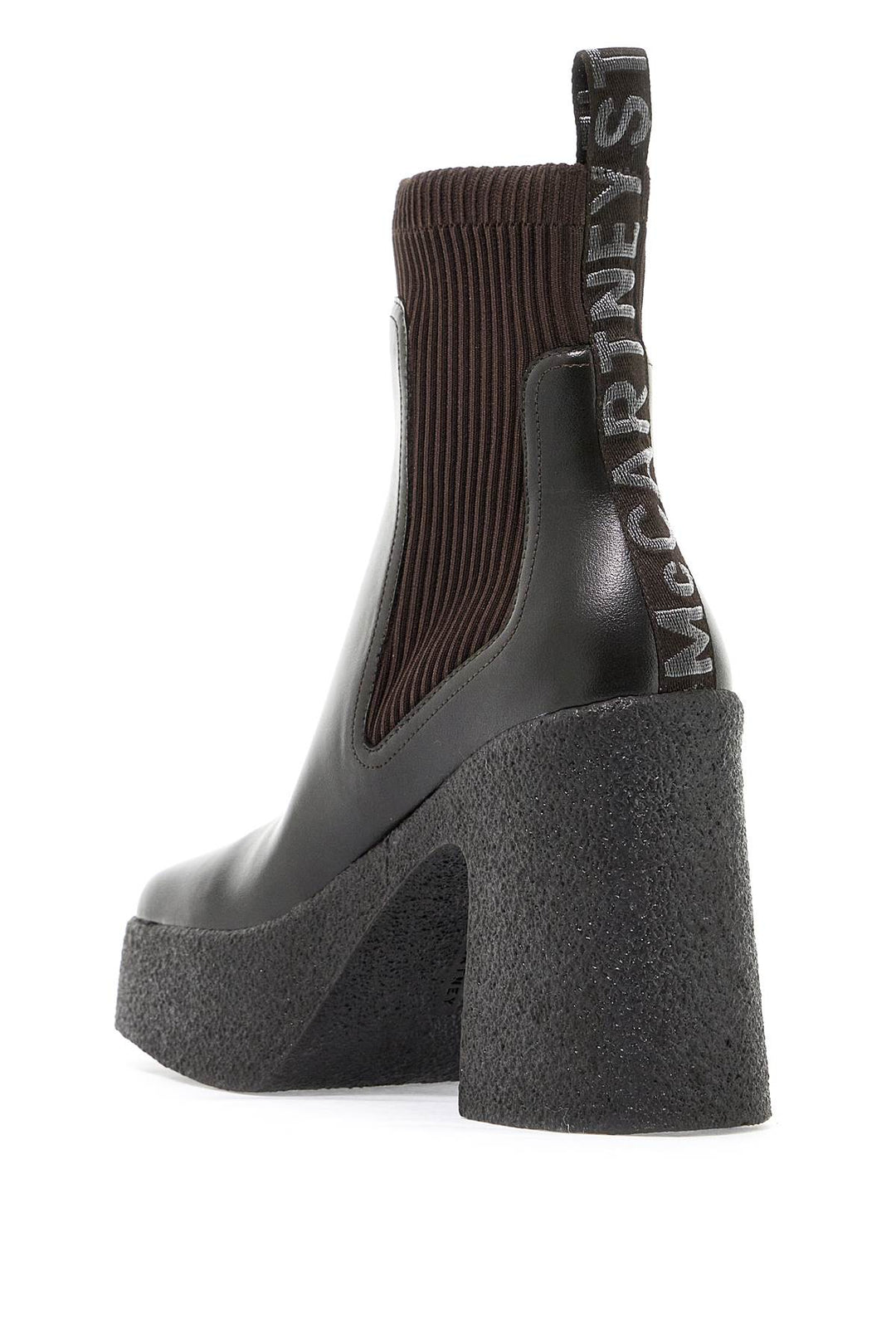 Stella Mccartney Skyla Sock Ankle Boots With Heel