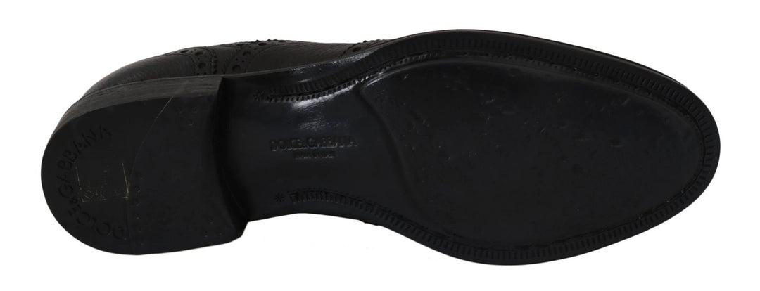 Dolce &amp; Gabbana Sample Sale Dolce &amp; Gabbana Blue Leather Wingtip Oxford Dress Shoes - | Designer outlet