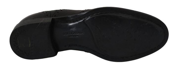 Dolce &amp; Gabbana Sample Sale Dolce &amp; Gabbana Blue Leather Wingtip Oxford Dress Shoes - | Designer outlet