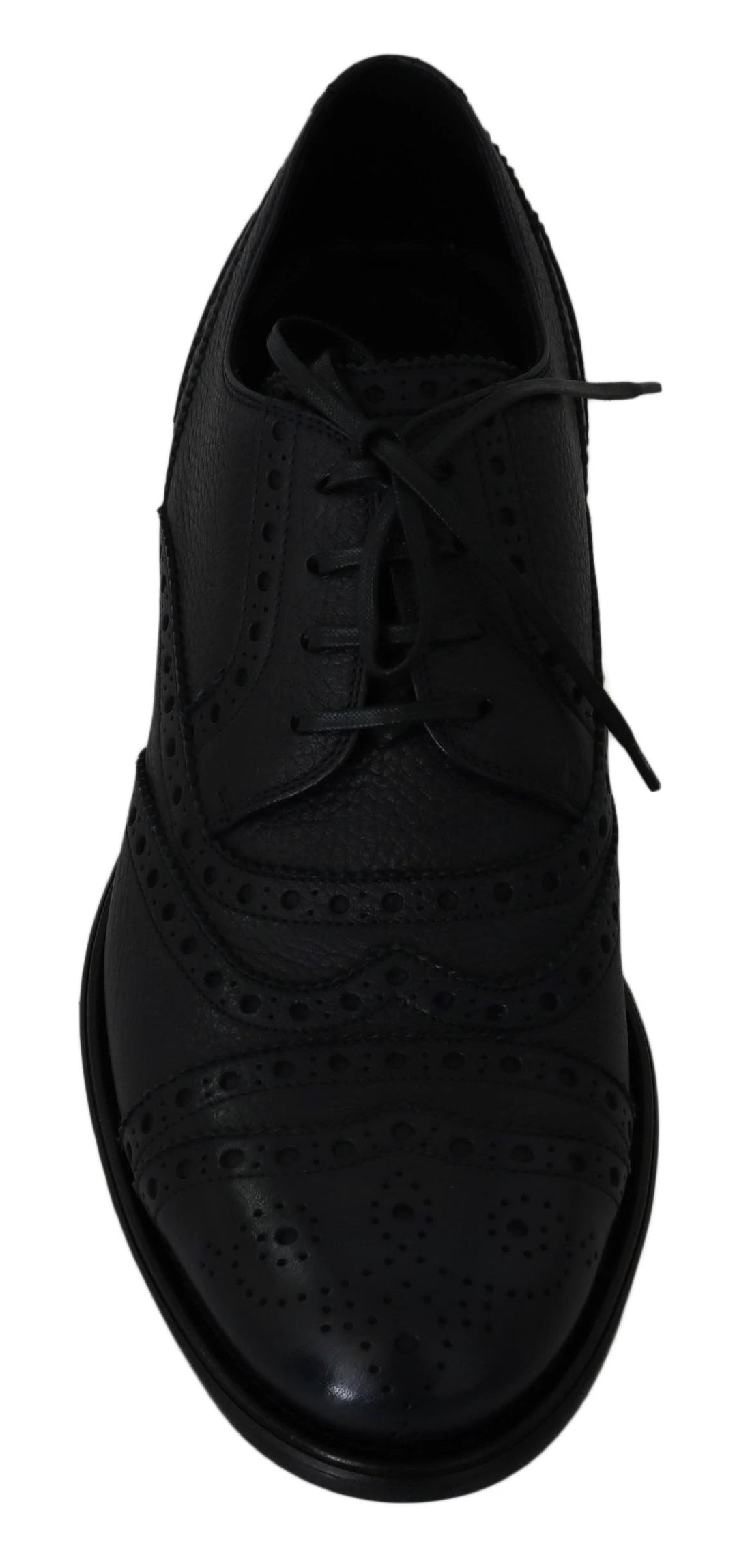 Dolce &amp; Gabbana Sample Sale Dolce &amp; Gabbana Blue Leather Wingtip Oxford Dress Shoes - | Designer outlet