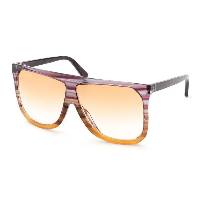Loewe Square Full Rim, with a Purple to Orange Gradient frame and Light Brown Gradient lens.