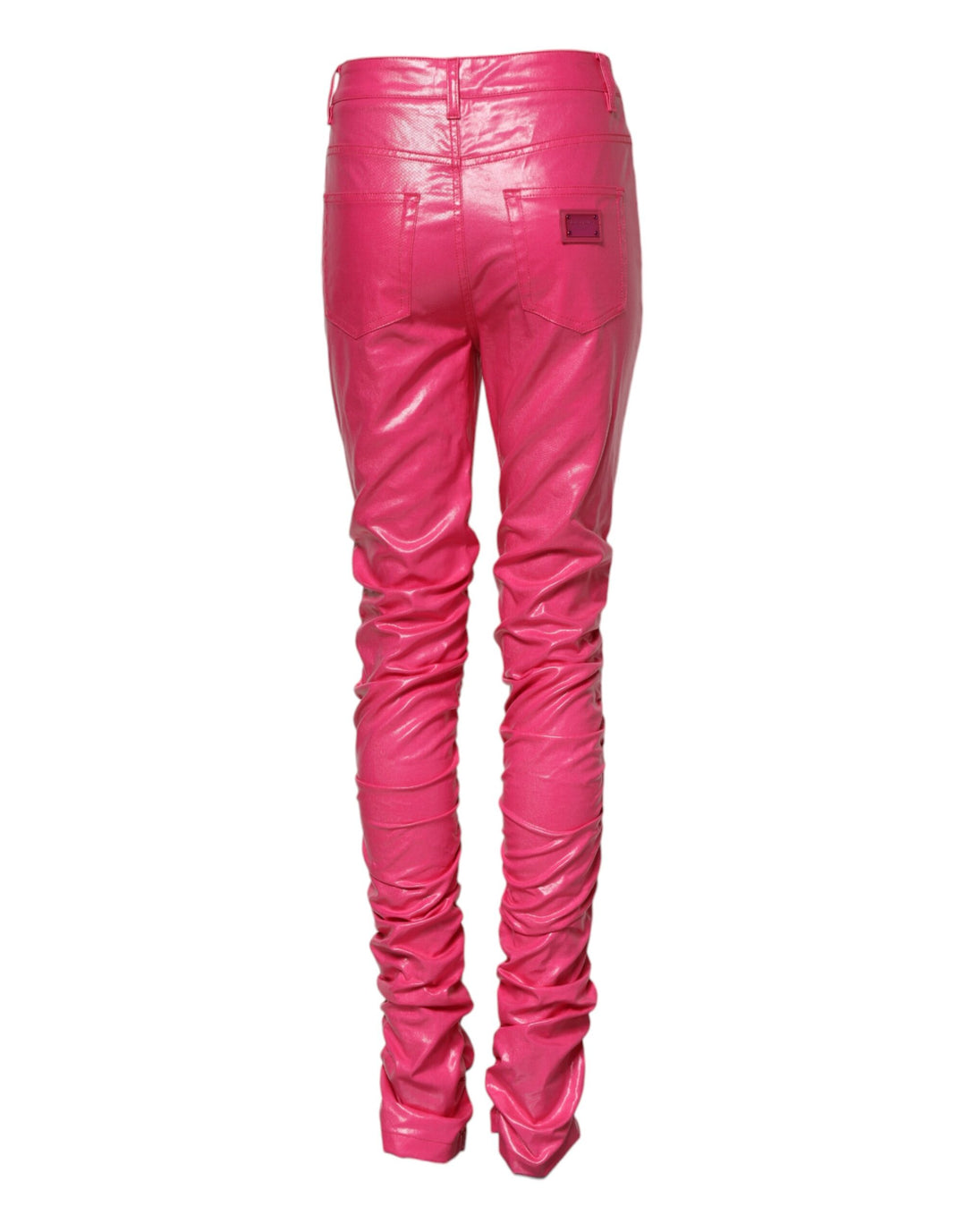 Dolce &amp; Gabbana Sample Sale Dolce &amp; Gabbana Pink Cotton High Waisted Skinny Denim Jeans - | Designer outlet