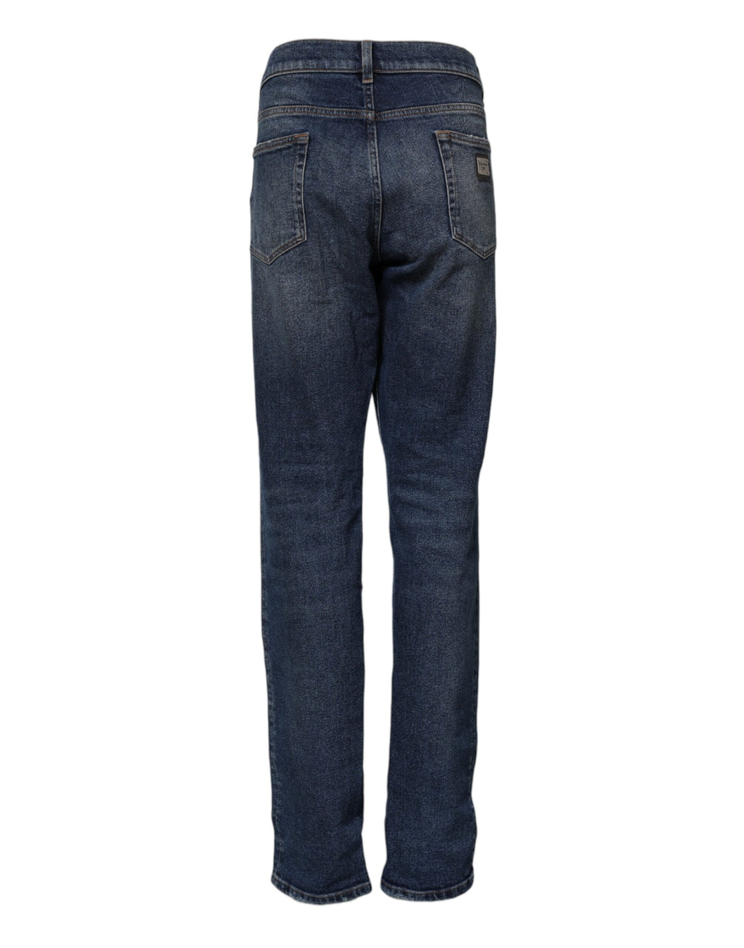 Dolce &amp; Gabbana Sample Sale Dolce &amp; Gabbana Blue Cotton Mid Waisted Straight Denim Jeans - | Designer outlet