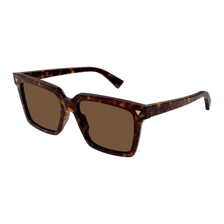 Bottega Veneta Sunglasses Square Full Rim, Havana Frame and Brown Lens BV1254S002