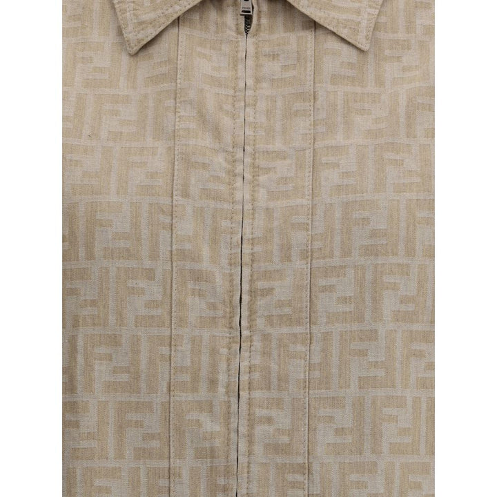 Fendi Chambray cropped Jacket
