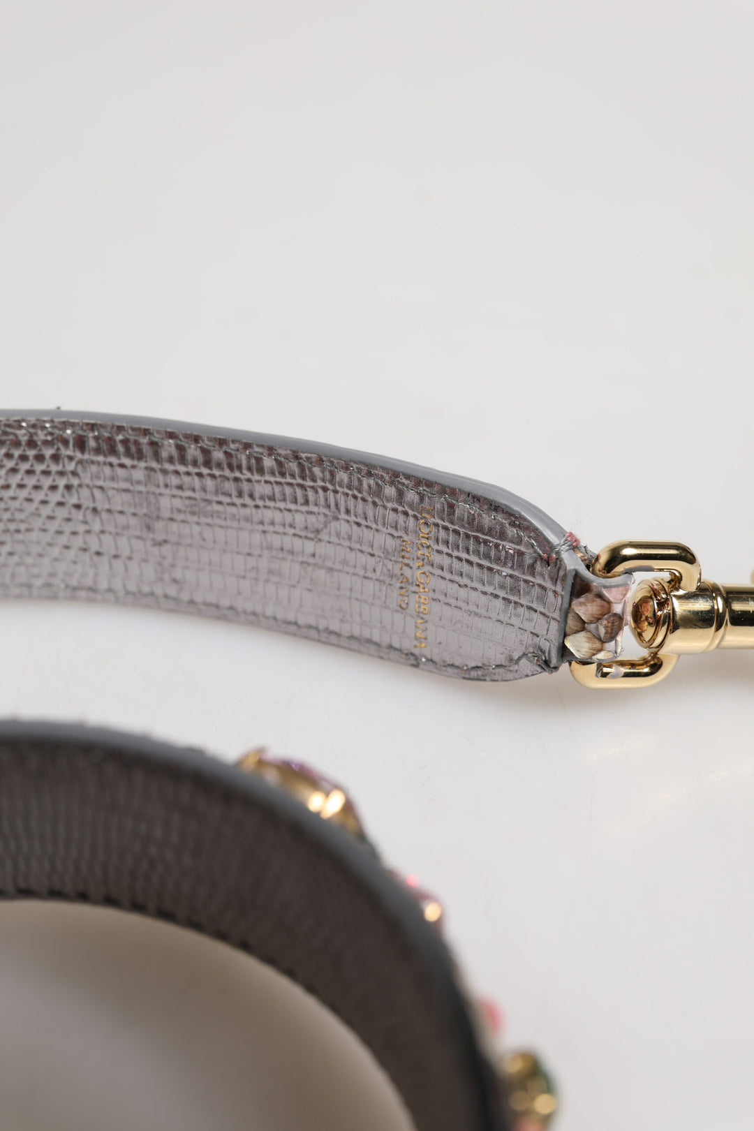 Dolce & Gabbana Multicolor Embellished Handbag Shoulder Strap by Dolce & Gabbana outlet now on sale