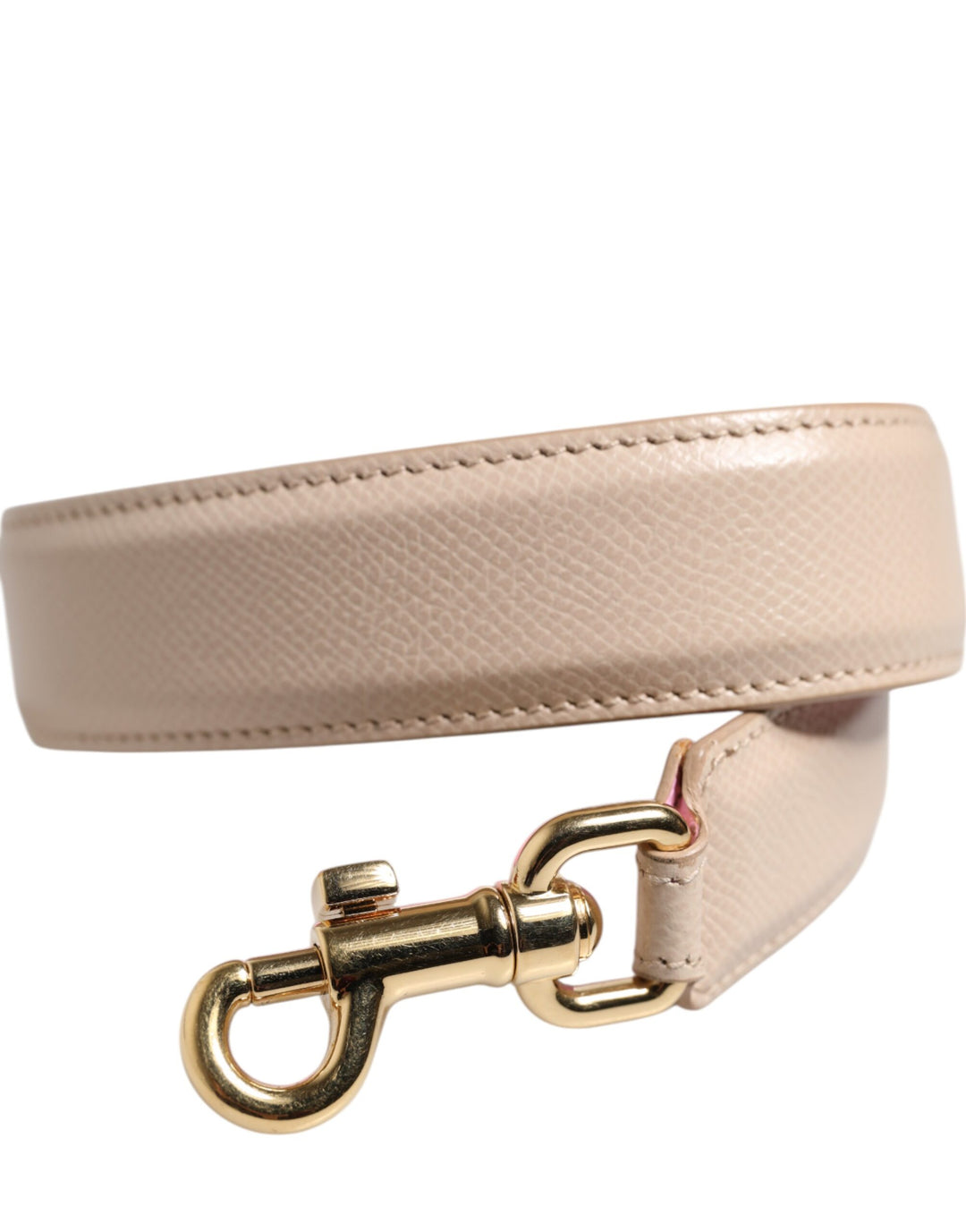 Dolce & Gabbana Beige Pink Leather Handbag Accessory Shoulder Strap by Dolce & Gabbana outlet now on sale