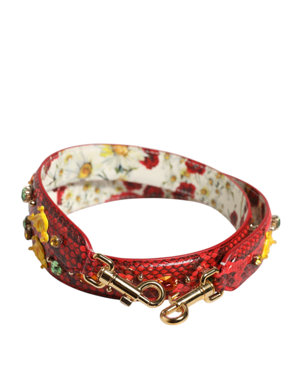 Dolce & Gabbana Multicolor Embellished Handbag Accessory Shoulder Strap by Dolce & Gabbana outlet now on sale