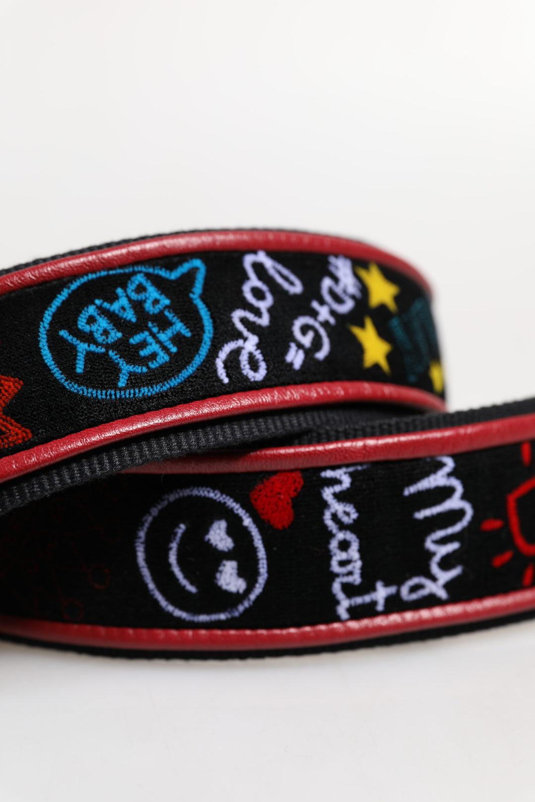 Dolce & Gabbana Black Cotton Printed Women Bag Accessory Shoulder Strap by Dolce & Gabbana outlet now on sale