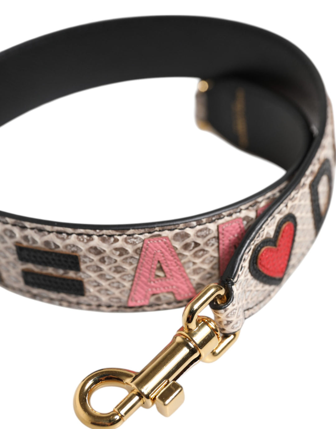Dolce &amp; Gabbana Sample Sale Dolce &amp; Gabbana Multicolor DG AMORE Patch Bag Accessory Shoulder Strap - | Designer outlet