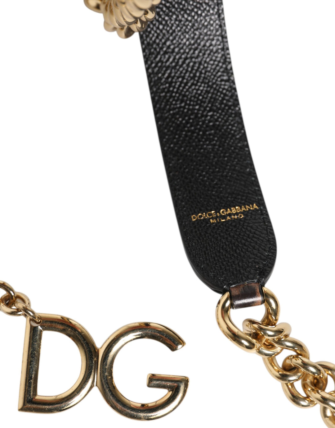 Dolce & Gabbana Brown Leopard Gold Brass Chain Accessory Shoulder Strap by Dolce & Gabbana outlet now on sale