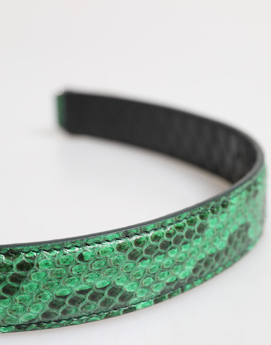 Dolce & Gabbana Black Green Exotic Leather Bag Shoulder Strap by Dolce & Gabbana outlet now on sale