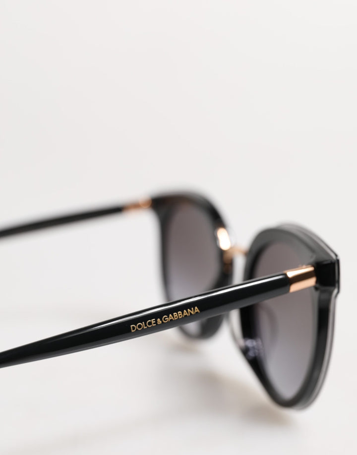 Dolce & Gabbana Black Transparent Trim Round DG4371-F Eyewear Sunglasses