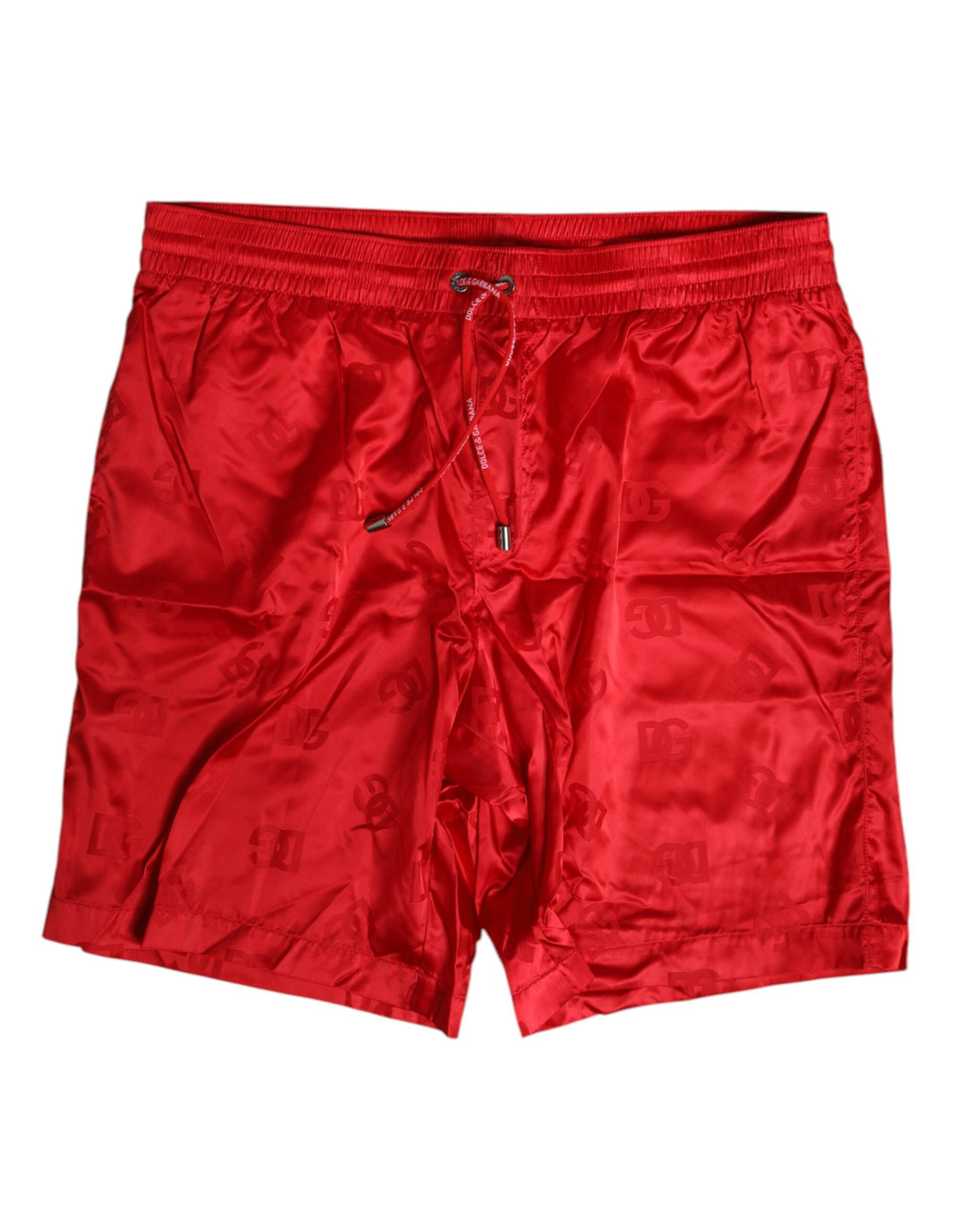Dolce &amp; Gabbana Red Nylon Drawstring Beachwear Shorts Swimwear by Dolce &amp; Gabbana outlet now on sale