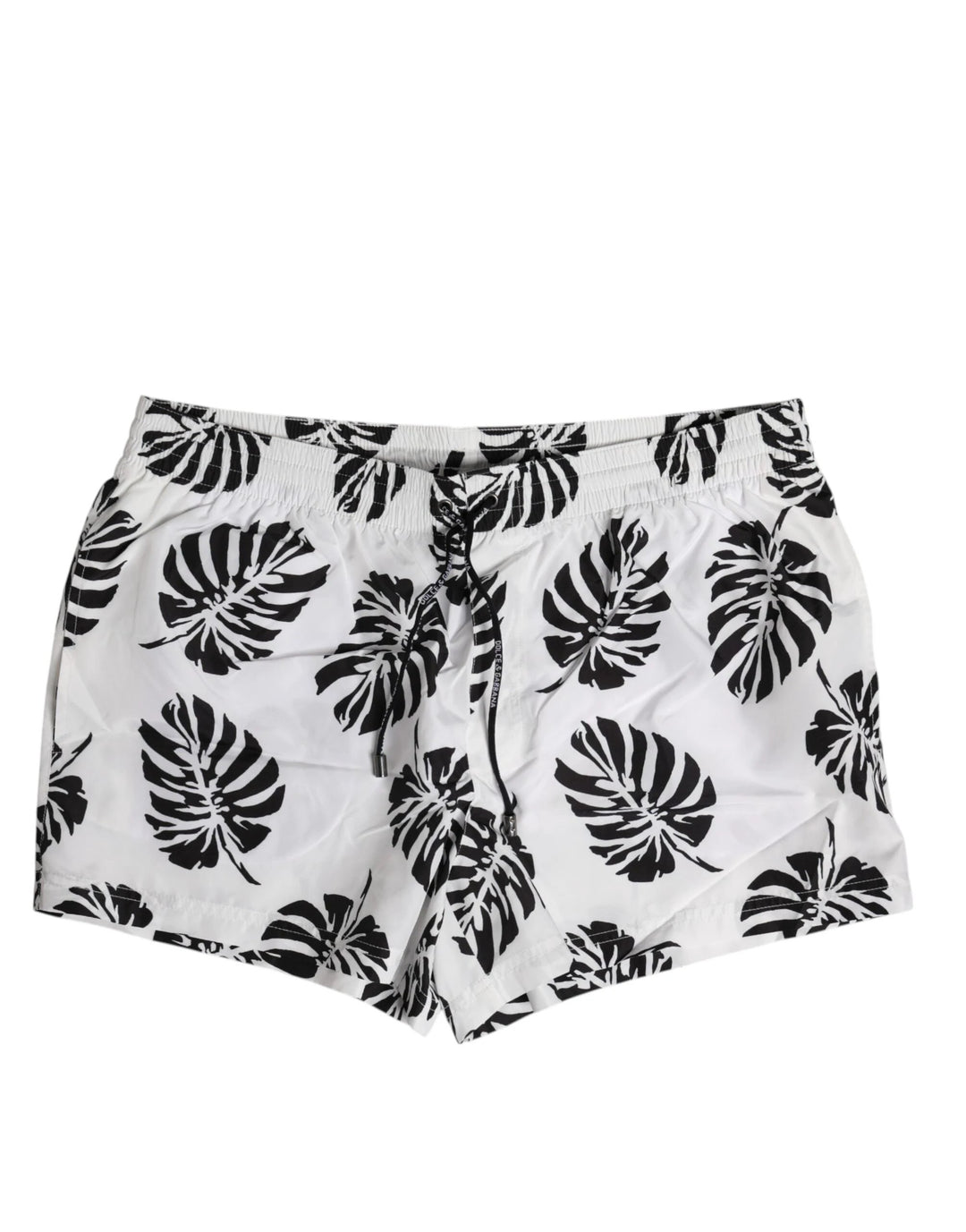 Dolce &amp; Gabbana White Black Print Beachwear Shorts Swimwear by Dolce &amp; Gabbana outlet now on sale