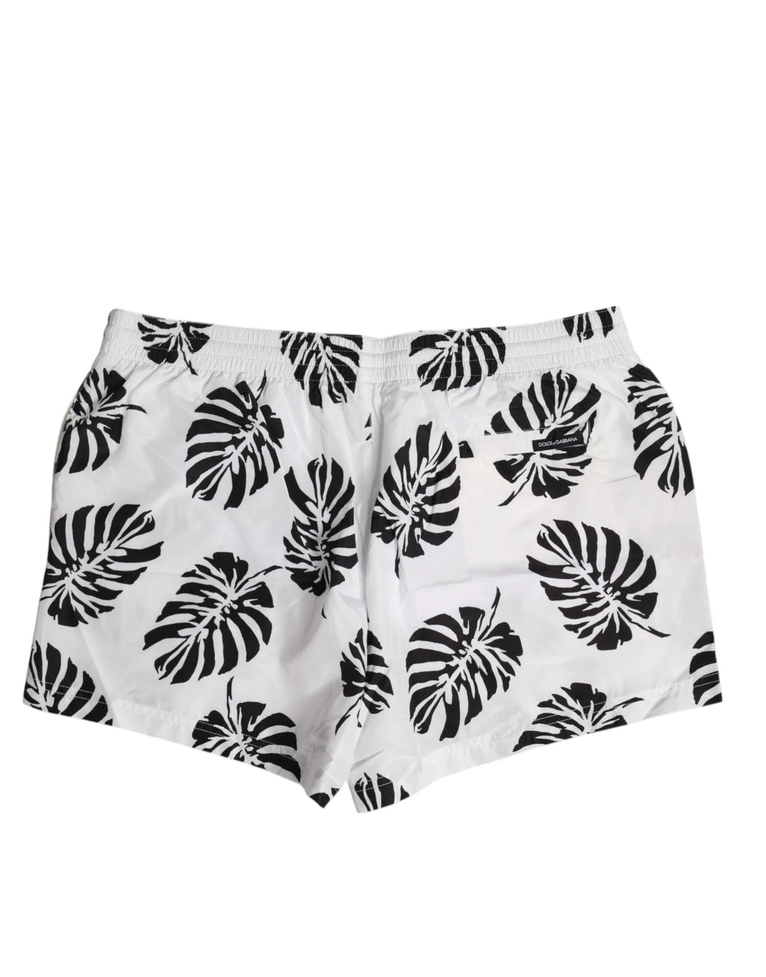 Dolce &amp; Gabbana White Black Print Beachwear Shorts Swimwear by Dolce &amp; Gabbana outlet now on sale