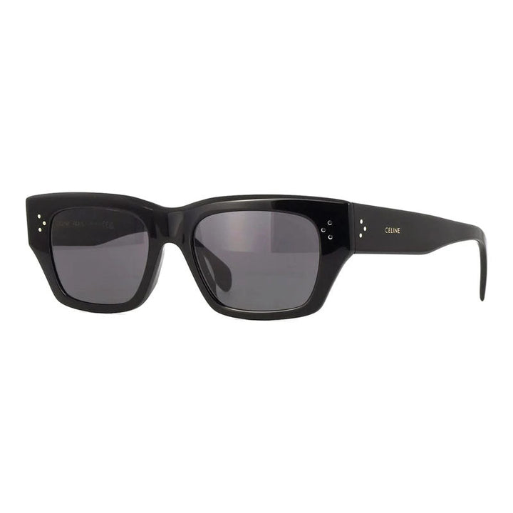 Celine Sunglasses Square Full Rim, Shiny Black Frame and Smoke Lens CL40297U01A
