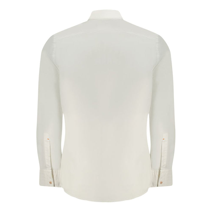 Hugo Boss White Cotton Men Shirt