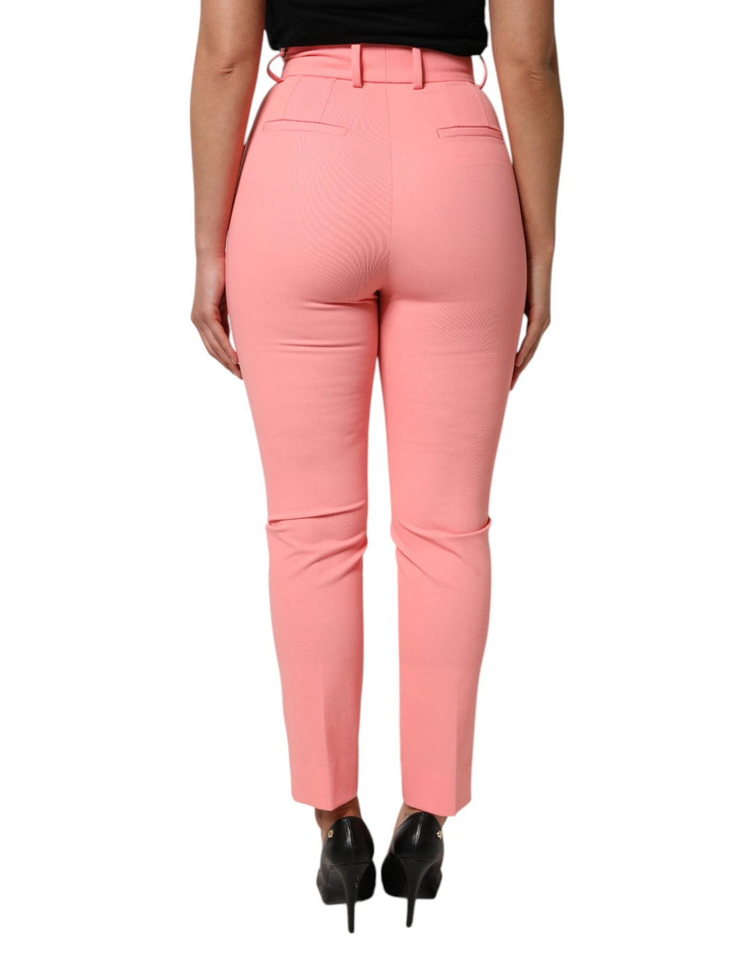 Dolce &amp; Gabbana Sample Sale Dolce &amp; Gabbana Pink High Waist Dress Tapered Pants - | Designer outlet