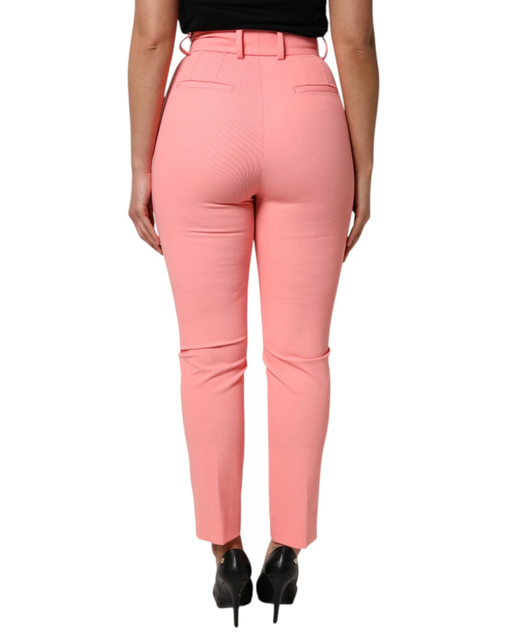 Dolce &amp; Gabbana Sample Sale Dolce &amp; Gabbana Pink High Waist Dress Tapered Pants - | Designer outlet