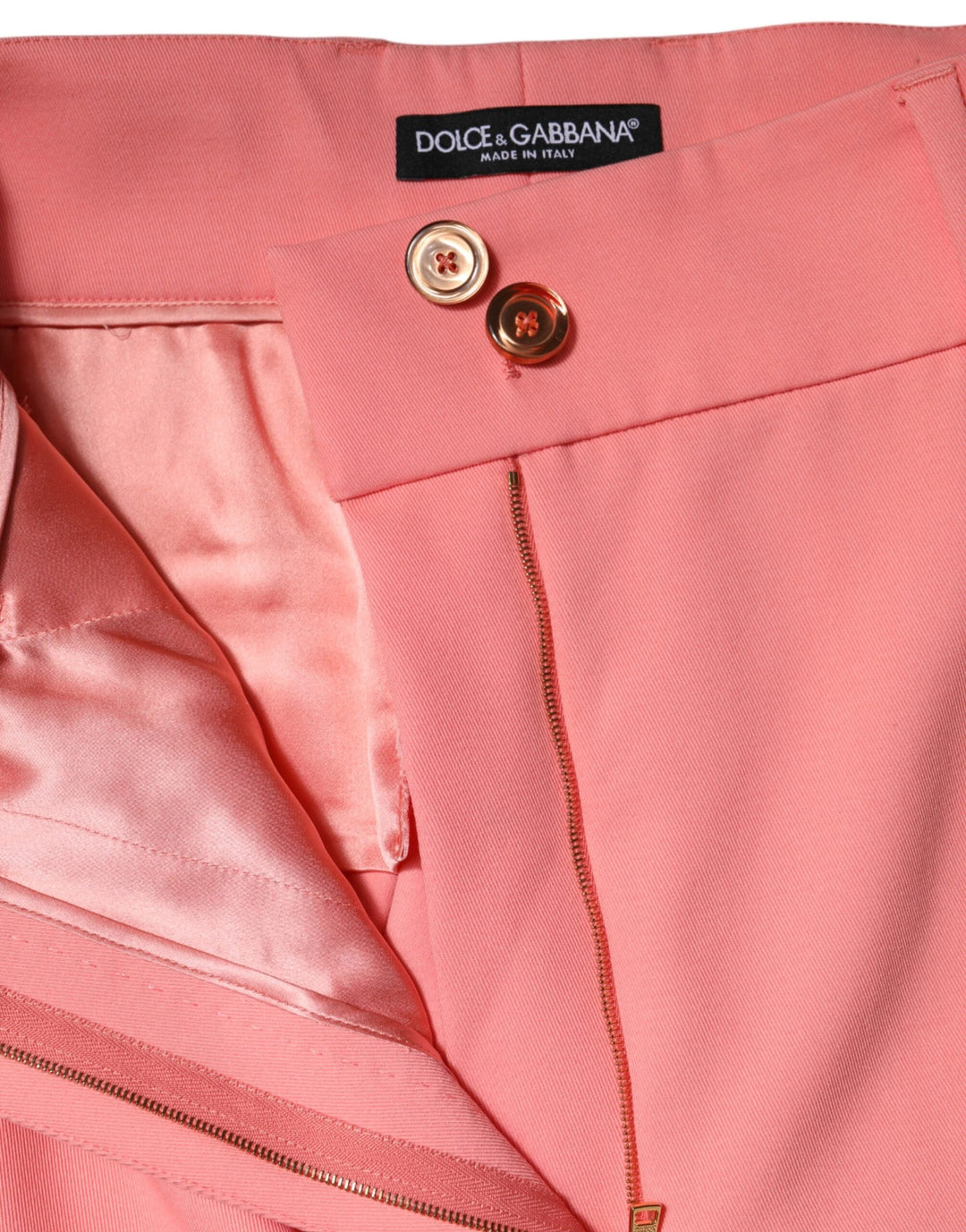 Dolce &amp; Gabbana Sample Sale Dolce &amp; Gabbana Pink High Waist Dress Tapered Pants - | Designer outlet