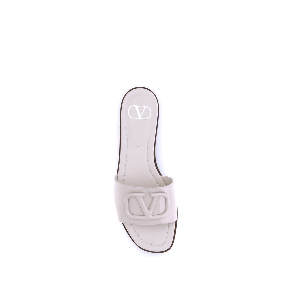 Valentino Garavani Patent leathe VLogo slide Sandals