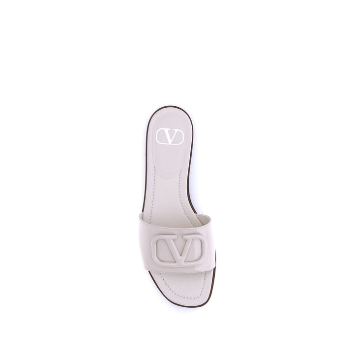 Valentino Garavani Patent leathe VLogo slide Sandals