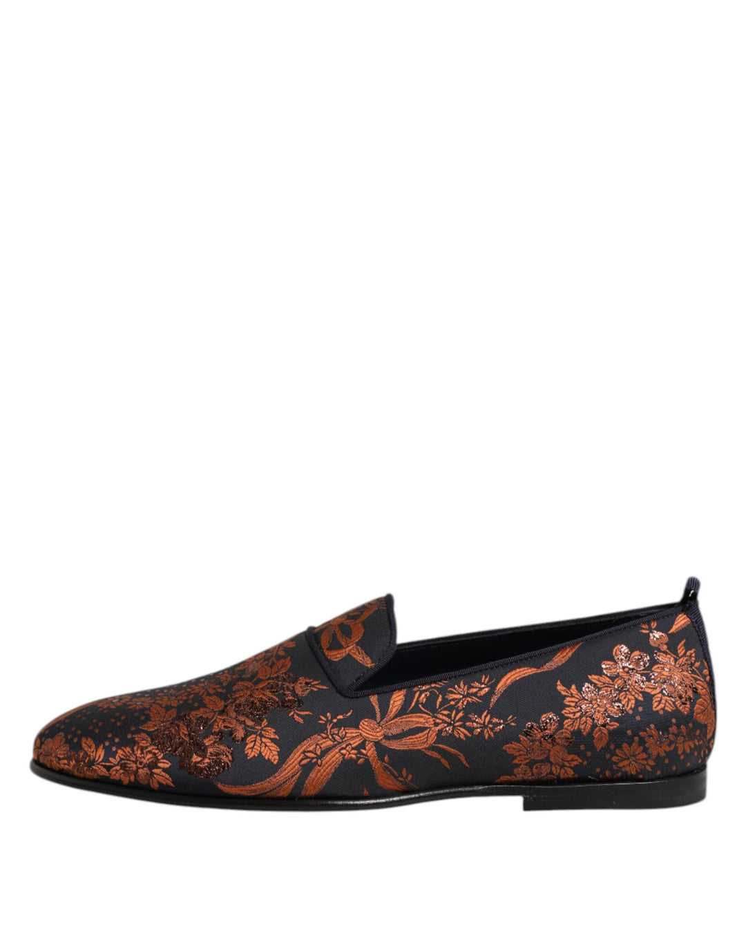 Dolce & Gabbana Black Jacquard Polyester Slip On Loafers Shoes by Dolce & Gabbana outlet now on sale
