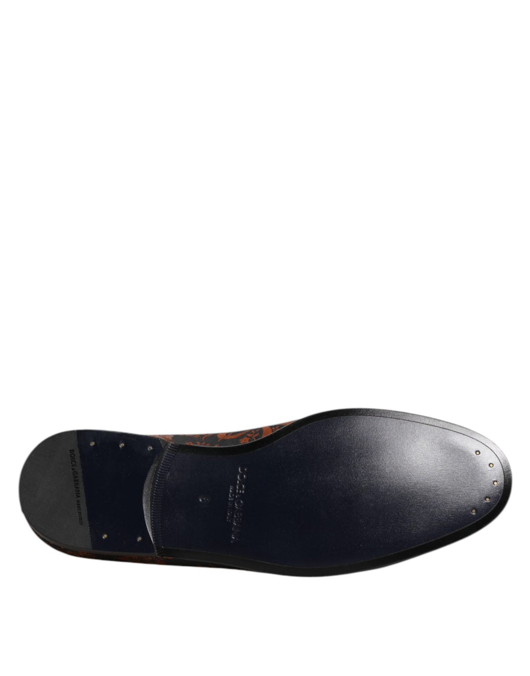 Dolce & Gabbana Black Jacquard Polyester Slip On Loafers Shoes by Dolce & Gabbana outlet now on sale