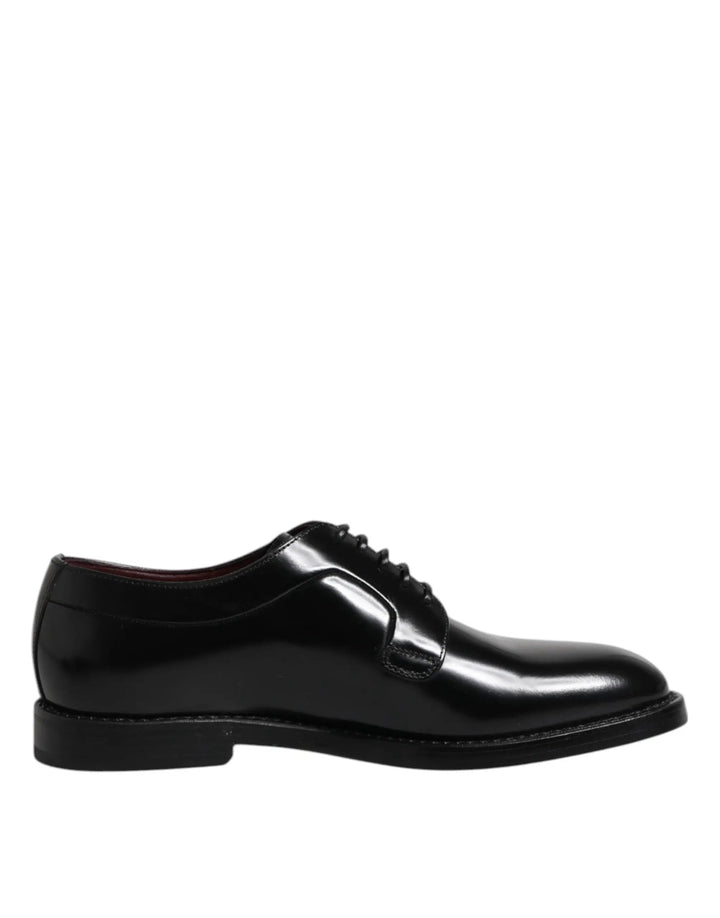 Dolce &amp; Gabbana Sample Sale | Dolce &amp; Gabbana Black Calf Leather Lace Up Dress Derby Shoes - | Designer outlet