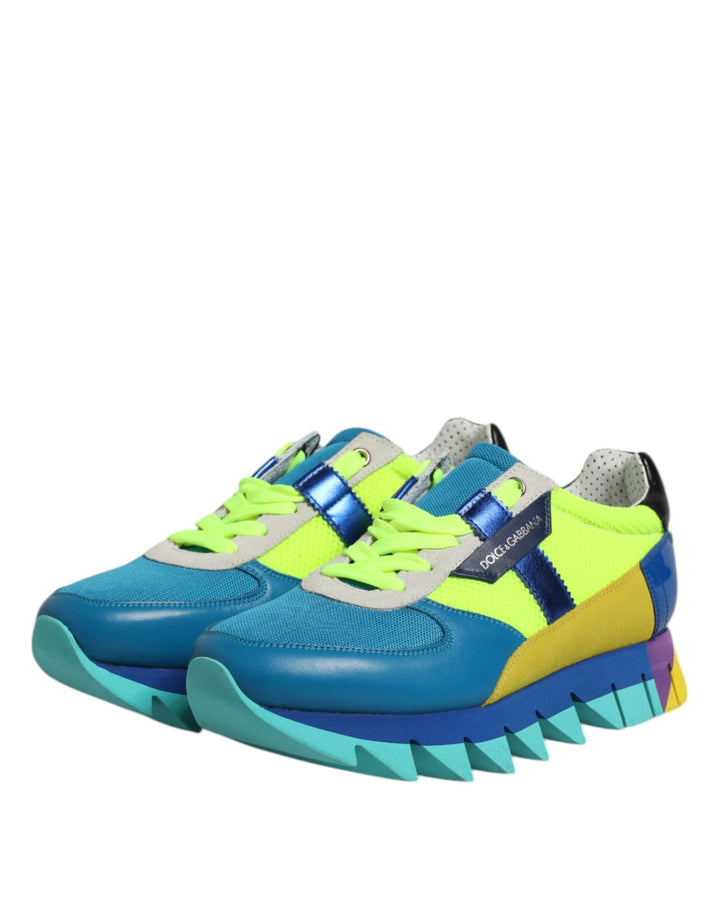 Dolce &amp; Gabbana Sample Sale Dolce &amp; Gabbana Multicolor Leather Low Top Men Sneakers Shoes - | Designer outlet