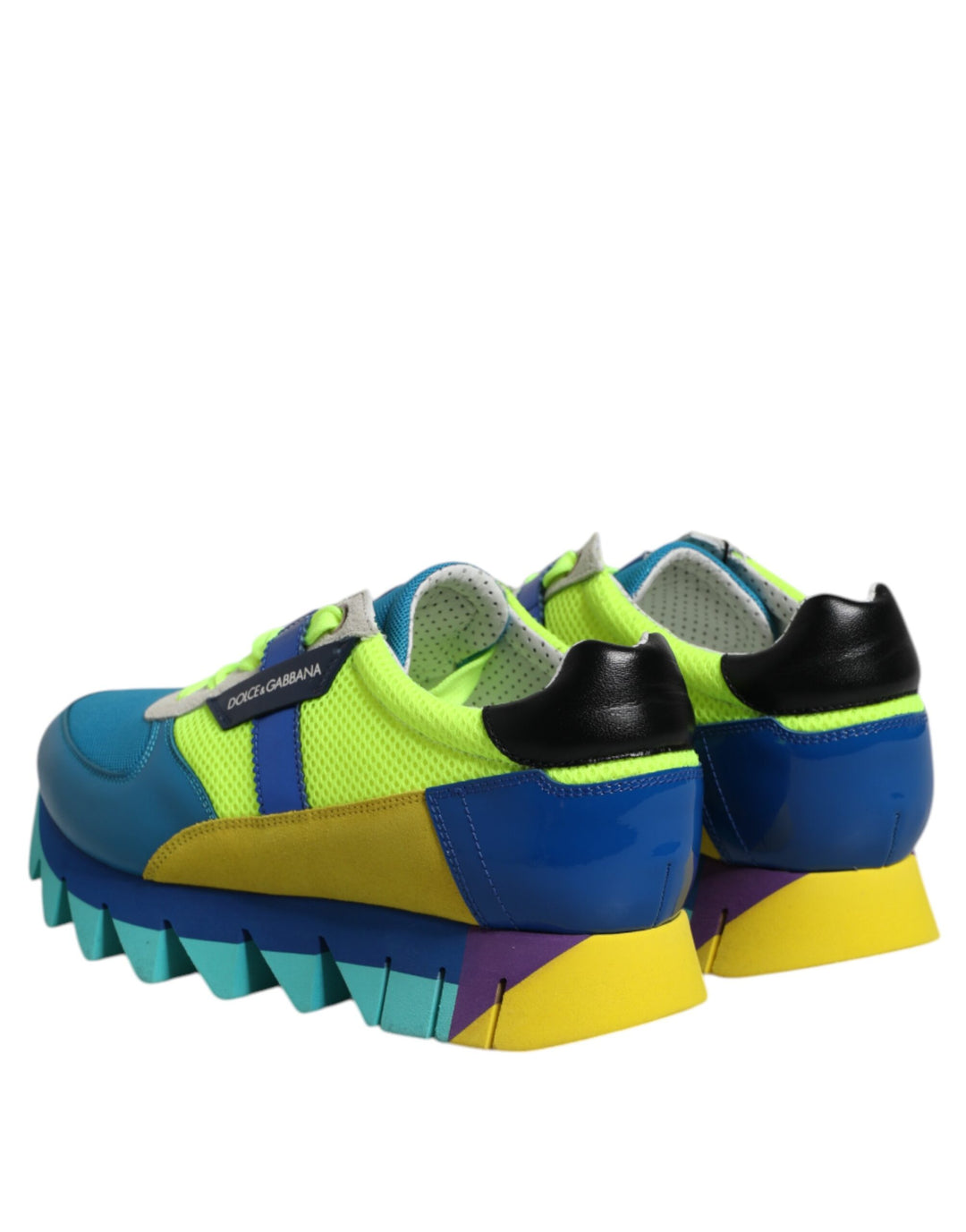 Dolce &amp; Gabbana Sample Sale Dolce &amp; Gabbana Multicolor Leather Low Top Men Sneakers Shoes - | Designer outlet