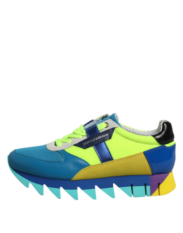 Dolce &amp; Gabbana Sample Sale Dolce &amp; Gabbana Multicolor Leather Low Top Men Sneakers Shoes - | Designer outlet